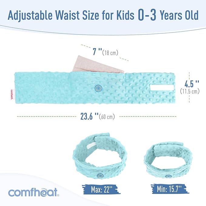 Colic and Gas Relief for Newborns and Infants, Flaxseed Heated Tummy Wrap 0-3 Years