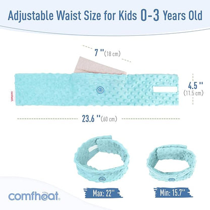 Colic and Gas Relief for Newborns and Infants, Flaxseed Heated Tummy Wrap 0-3 Years