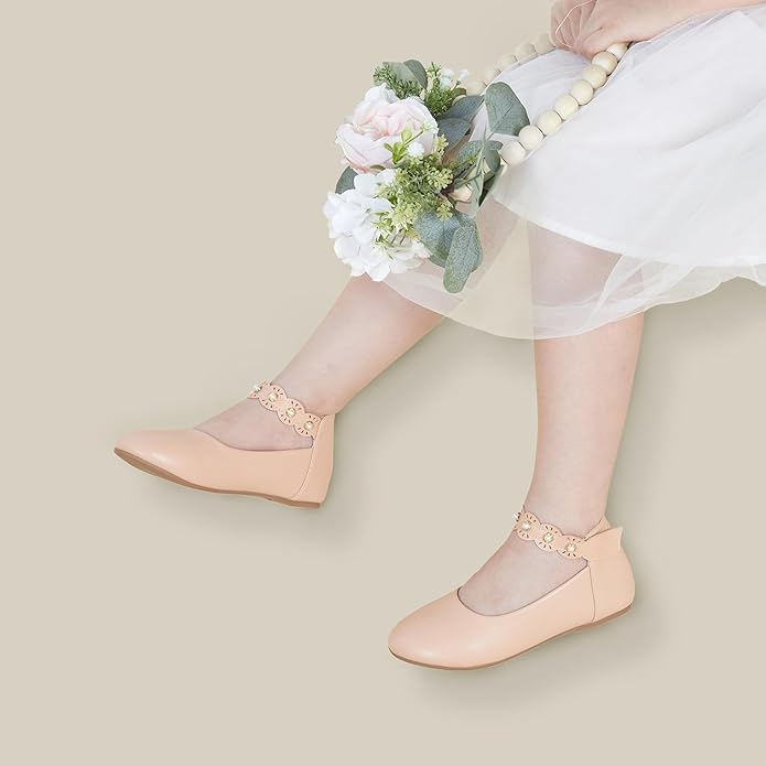 Felix & Flora Girls Toddler Little Ballet Shoes - Flower