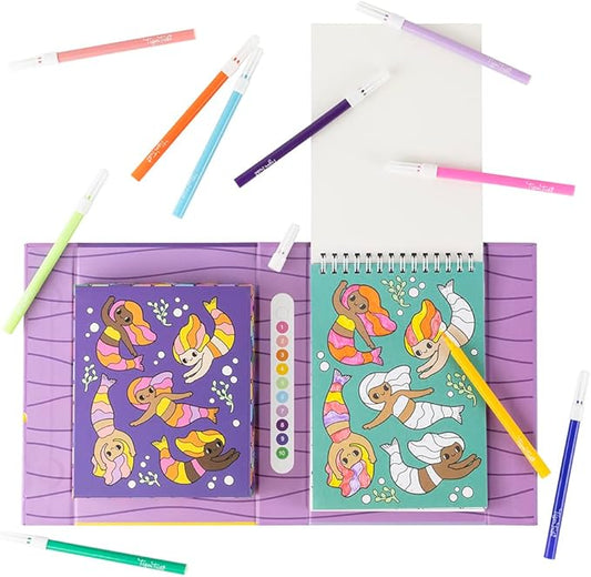 Tiger Tribe: Color by Numbers - Mermaids & Friends - Activity Set, Themed Coloring Pages, Markers, Color A Number at A Time, Kids Ages 5+