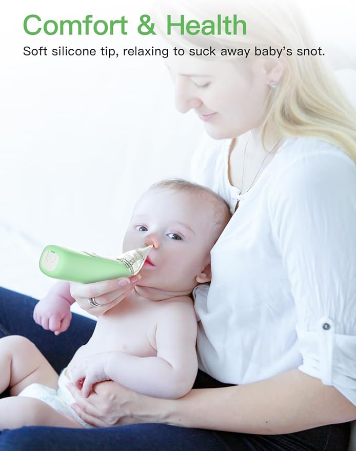 Baby Nasal Aspirator, Electric Nose Sucker with 5 Levels Suction