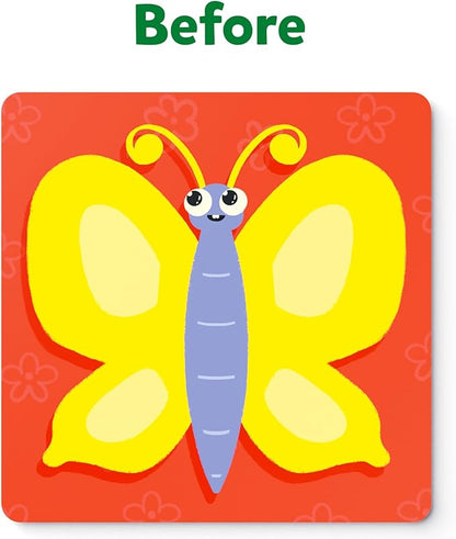 Skillmatics Art Activity - Fun with Foam Animals, No Mess Felt Sticker Art for Kids, 3D Foam Stickers, DIY Craft Kits, Gifts for Boys & Girls Ages 3, 4, 5, 6, 7