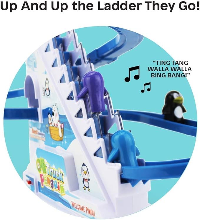 Boley Musical Penguin Roller Coaster - 11 Piece Set