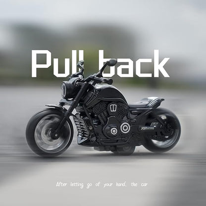Pull Back Motorcycle Toys - Toy Motorcycle with Flashing Light 3+ Kids