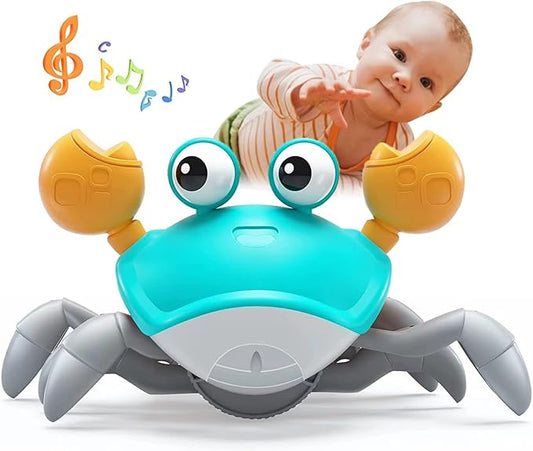 Crawling Crab Baby Toy, Kids Play Boats Crab 3-6 6-12 9-12 12-18