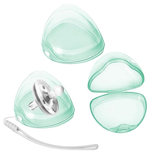 Pacifier Case,3 Pack BPA Free Pacifier Holder Case with Lanyard for Diaper Bag