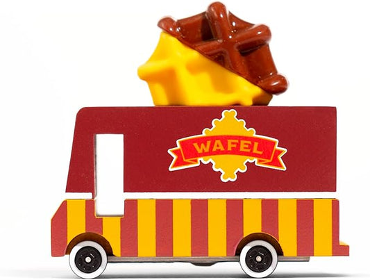Candylab Toys CANDYCAR® Wooden Food Truck Collection - Waffle Van,