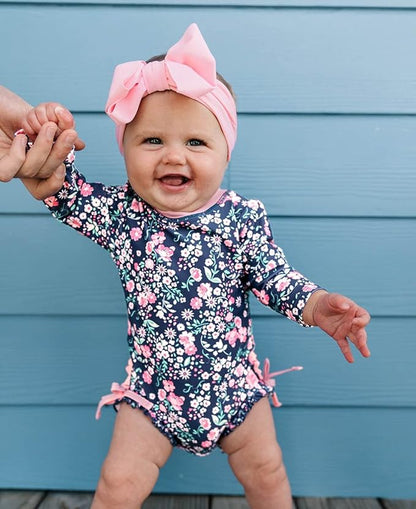 RuffleButtsÂŽ Girls Swim Bow Headband