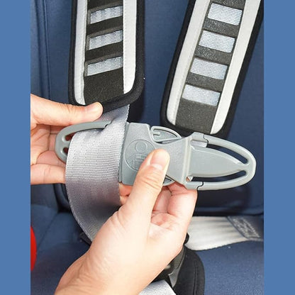 Universal Child Car Seat Chest Harness Clip Universal Safer Belt Clip Buckle Lock Stroller Chest Clip Adjustable Guard for Baby and Kids (Light Gray)