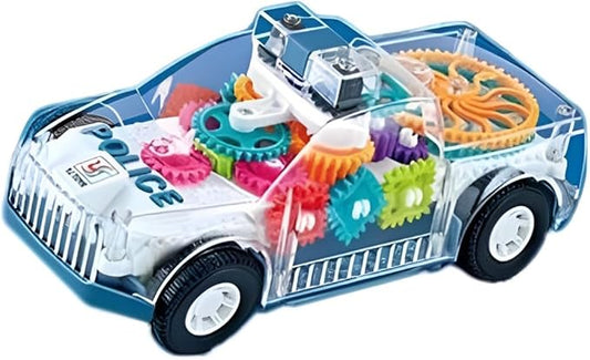 ABK Transparent Toy Car - with visible colored moving Gear