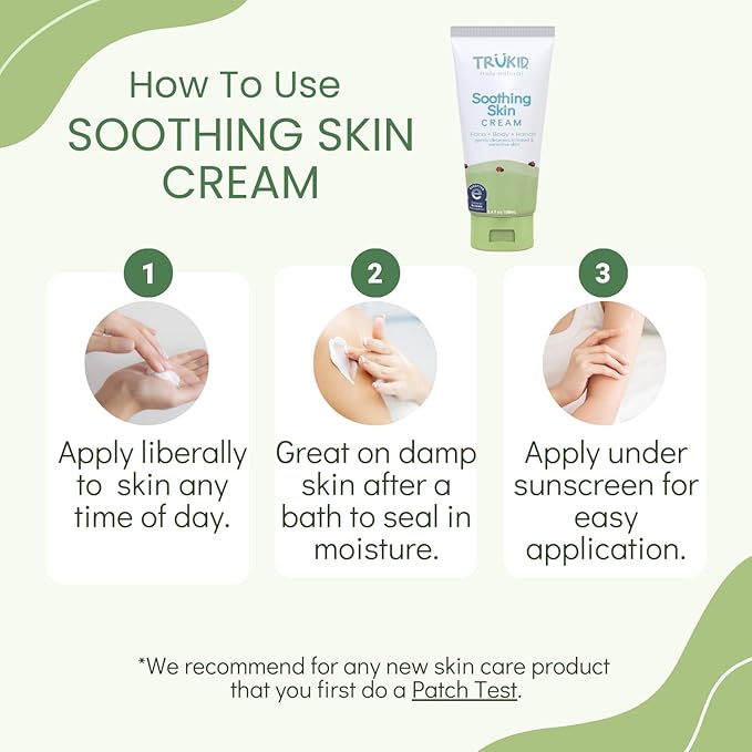 TruKid Soothing Skin Eczema Cream for Babies & Children, NEA-Accepted for Eczema 3.4oz