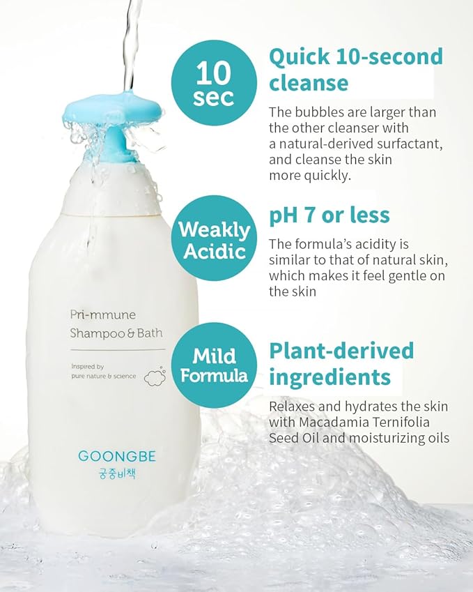 Pri-mmune Shampoo & Bath - Korean Baby Wash 11.8 fl.oz. 2 Pack