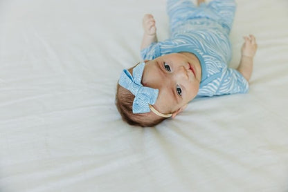 Copper Pearl Baby Bows: Stylish Headbands for Baby Girls, Premium Soft and Stretchy Baby Headbands