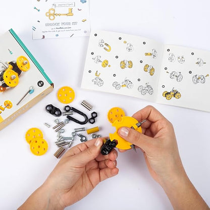 Vehicle Stem Building Toys, Educational Build Your Own Robot Toy for Kids Age 6 7 8 9+ Year Old Boys and Girls, Stem Toys Engineering Kit, Construction Toys Steam Gift - BlazeBit