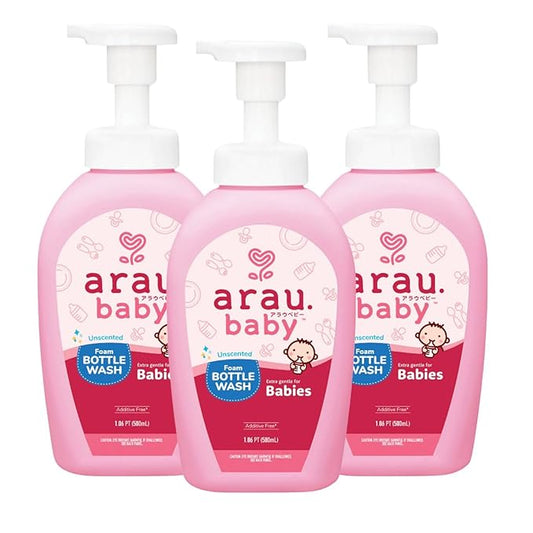 Foam Bottle Wash - Gentle Cleansing Soap for Baby Bottles, Pacifiers (16.9 fl 3)