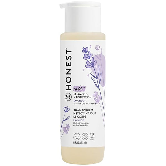 The Honest Company 2-in-1 Cleansing Shampoo + Body Wash | Gentle for Baby 18 fl