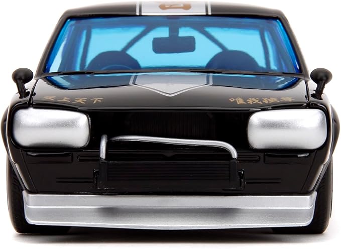 Tokyo Revengers 1:24 1971 Nissan Skyline GT-R Die-Cast Car & 2.75" Mikey Figure, Toys for Kids and Adults