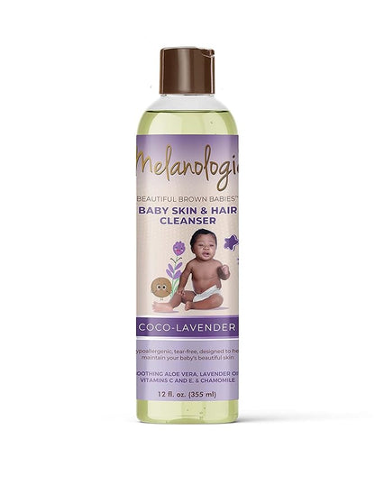 Beautiful Brown Babies Nourishing Gentle Baby Skin and Hair Cleanser, Sulfate- 12 oz