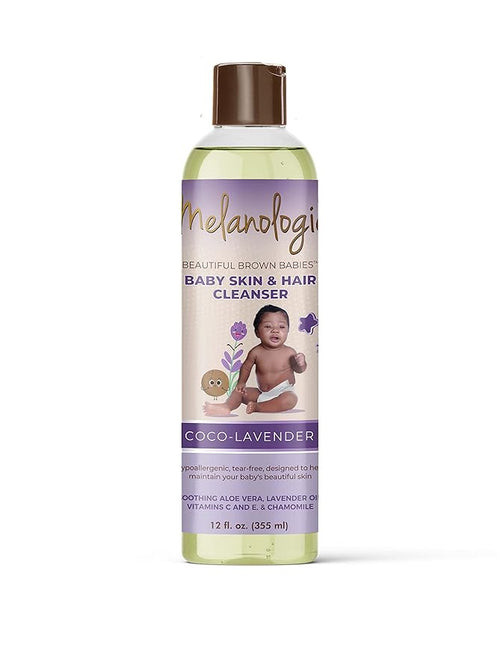 Beautiful Brown Babies Nourishing Gentle Baby Skin and Hair Cleanser, Sulfate- 12 oz
