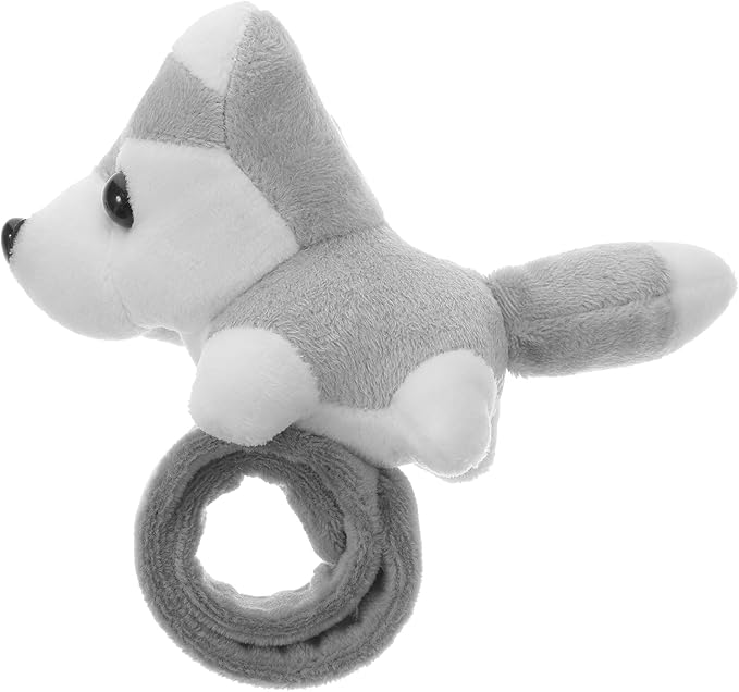 Toyvian Pop Circle Bracelet Huggers Slap Bracelet Dog Slap Bracelet Plush Slap Bracelet Stuffed Dogs for Kids Animals for Kids Bracelets for Kids Snap Wristband Party Slap Bracelets Plush