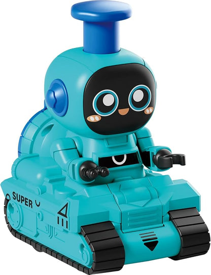 Press & Go Baby Toy Car, Robot Push-Along Vehicles with Fine Motor Skills 12+ Months 1 2 3 4 5 6