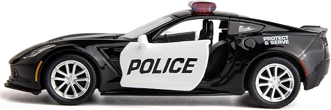 Compatible for Chevrolet Calvert C7 Police Car Model 1:36 Diecasting