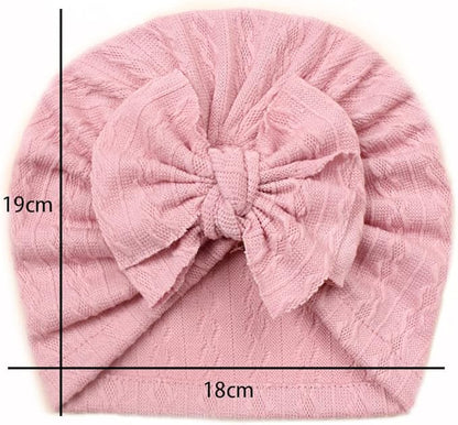 XYX Baby Girl Toddlers Breathable Cotton Hat Newborn Knotted Hat