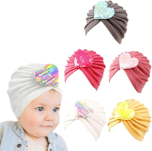 XYX Baby Girl Toddlers Breathable Cotton Hat Newborn Knotted Hat