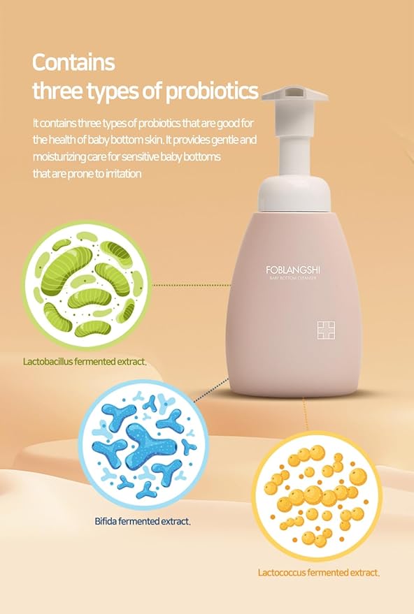 Probiotics Lacto Baby Bottom Wash, Diaper Baby Wash 8.45 fl
