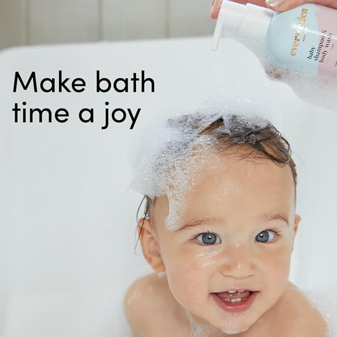 Evereden Baby Shampoo and Body Wash 8.5 fl oz. | Clean and Gentle Baby Care