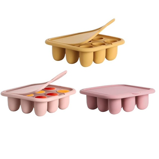 WAJIAYON Baby Food Freezer Tray Silicone Nibble Freezer Tray,Baby Fruit Food Feeder Teether Tray