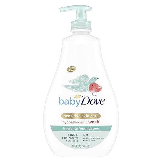 Baby Dove Sensitive Moisture Tip to Toe Wash and Shampoo, 20 Fl 4)