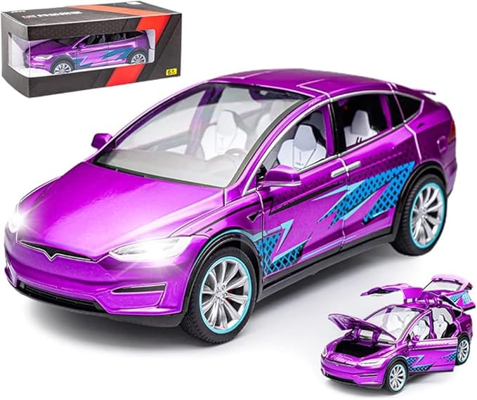 1:24 Scale Model X Alloy Car Model Diecast Toy Vehicles for Kids, Car Model Toy，Pull Back Alloy Car with Lights and Music Girls.(1:24 Model