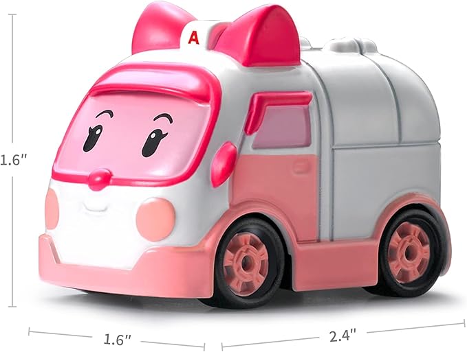 Robocar Poli, Amber DIE-CAST Metal Toy Cars 1-5 Boys