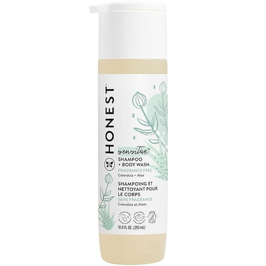 The Honest Company 2-in-1 Cleansing Shampoo + Body Wash | Gentle for Baby 10 fl