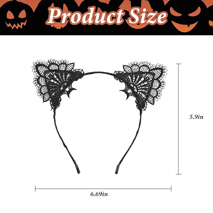 Cat Ears Headbands Adult - 1 x Thin Halloween Headbands