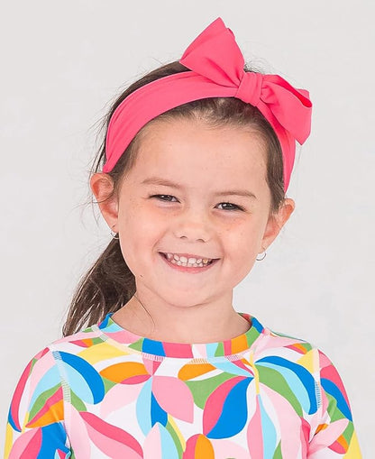 RuffleButtsÂŽ Girls Swim Bow Headband