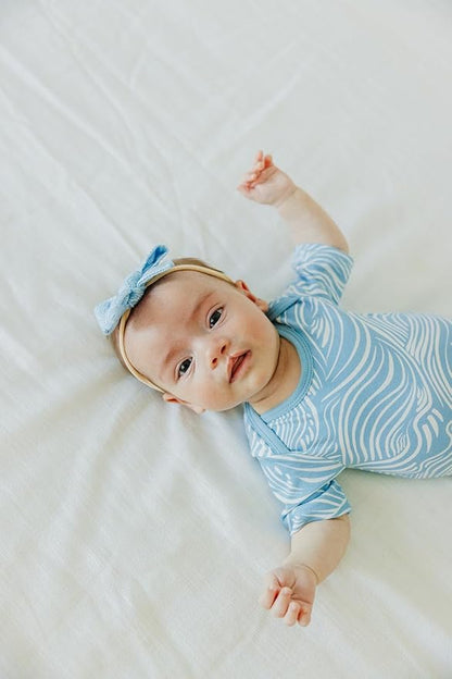 Copper Pearl Baby Bows: Stylish Headbands for Baby Girls, Premium Soft and Stretchy Baby Headbands