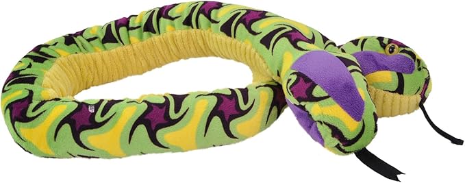 Wild Republic Snake Plush Stuffed Animal Toy, Gifts for Kids, Siamese Whirlpool, 54 Inches