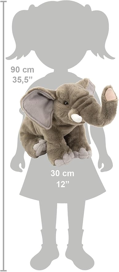 Wild Republic Elephant Stuffed Animal, Plush Toy, Gifts for Kids, Cuddlekins 12"