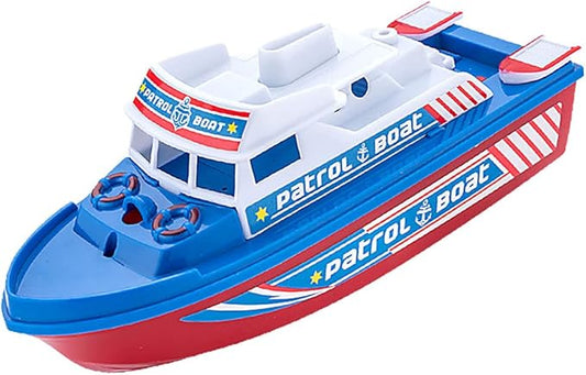 Speed Boat Water Toy, Electric Patrol Boat Coast Guard Vessel 1)