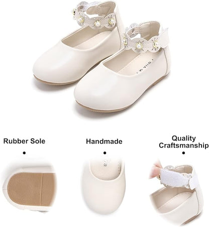 Felix & Flora Girls Toddler Little Ballet Shoes - Flower