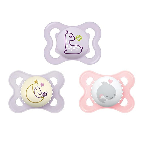 MAM Variety Pack Baby Pacifier, Includes 3 Types of Pacifiers 0-6 Months, 3 Count 1)