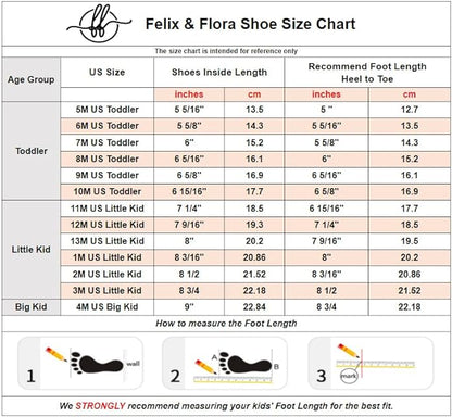 Felix & Flora Girls Toddler Little Ballet Shoes - Flower