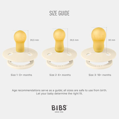 BIBS Colour Soother 4-Pack | BPA Free Dummy Pacifier 6-18 Months
