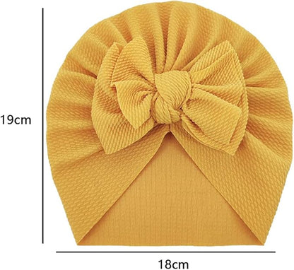 XYX Baby Girl Toddlers Breathable Cotton Hat Newborn Knotted Hat