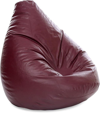 Bean Bag Cover Recliner Bean Bag Cover Organizing Storage Water Resistant Furniture for Kids and Adults Color Marron Size XXL (42 x 24) Inches