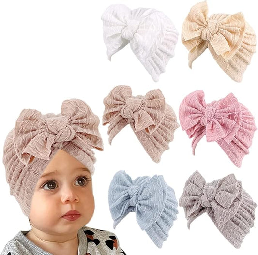 XYX Baby Girl Toddlers Breathable Cotton Hat Newborn Knotted Hat