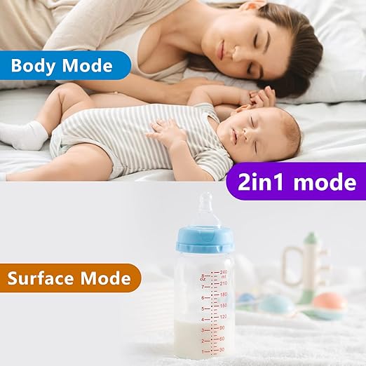 Digital Thermometer for Adults and Kids, No Touch Forehead Thermometer for Baby 2 in 1 Body