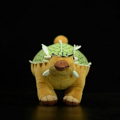 ZHONGXIN MADE Simulation Ankylosaurus Dinosaur Stuffed Plush Toy- 14inch Green Dinosaur Dragon Plushie, Figurines Dinosaur Stuffed Model Toys Soft, Gifts for Kids